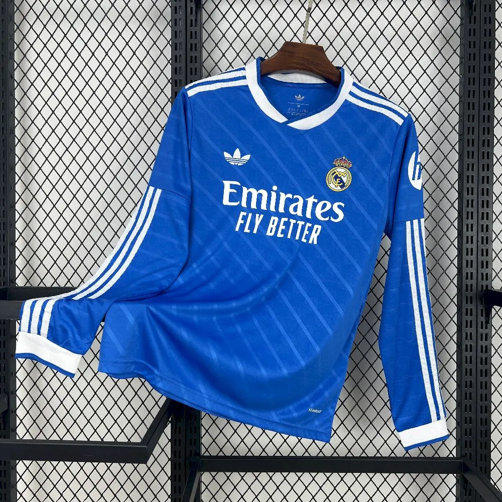 Real Madrid Soccer Jersey Third Away Long Sleeve Custom Shirt 2025/26 - Jersey