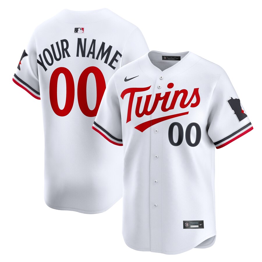 Youth Minnesota Twins Nike White Home Custom Limited Jersey - Jersey