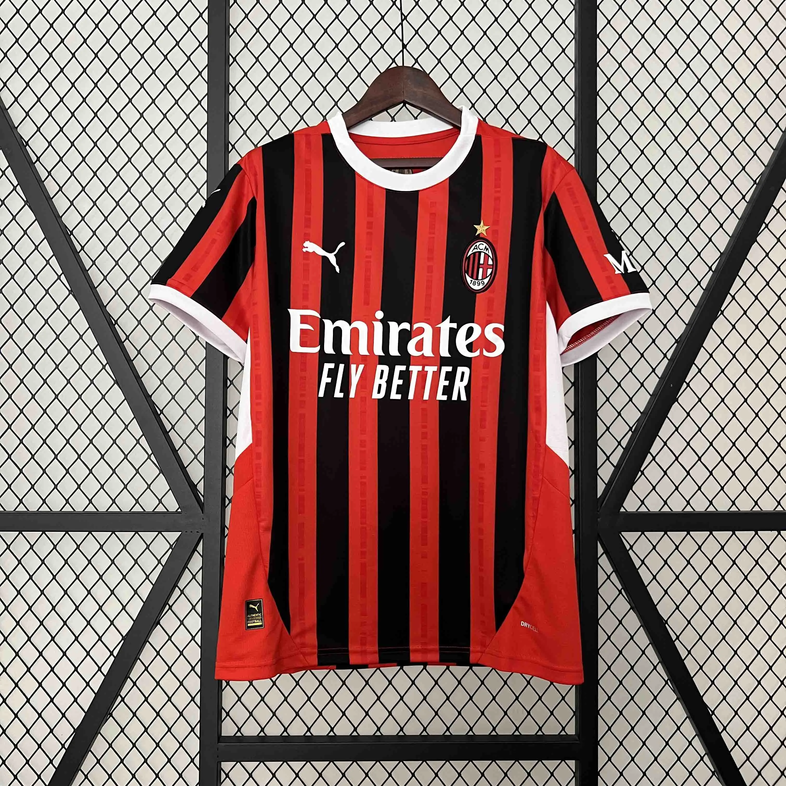 AC Milan Soccer Jersey Home Custom Shirt 2024/25 - Jersey