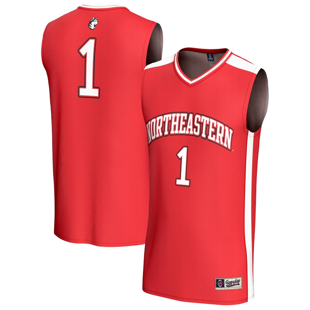 Youth GameDay Greats Red #1 Northeastern Huskies Lightweight Collegiate Basketball Fashion Jersey - Jersey
