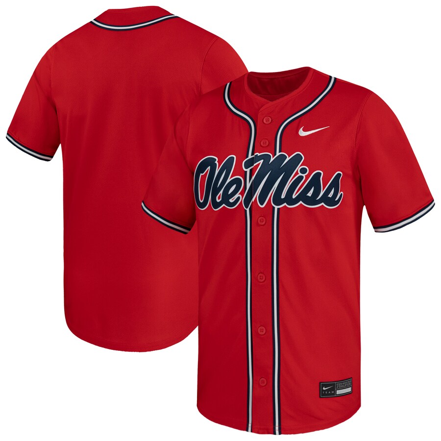 Men's Nike Red Ole Miss Rebels Limited Baseball Jersey - Jersey