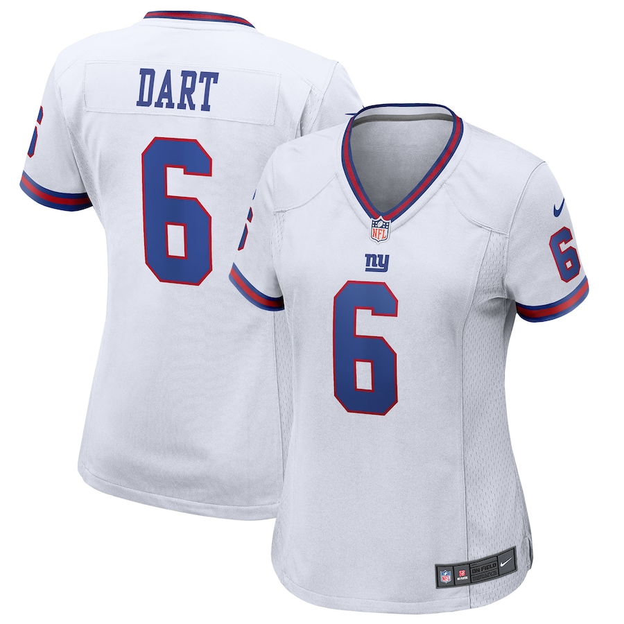 Women's New York Giants Jaxson Dart Nike White Alternate Vintage White Game Jersey - Jersey