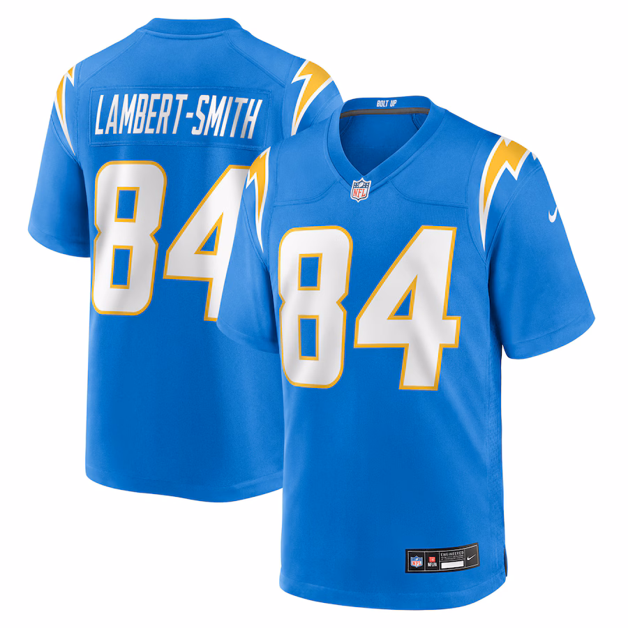 Men's Los Angeles Chargers KeAndre Lambert-Smith Nike Powder Blue Team Game Jersey - Jersey