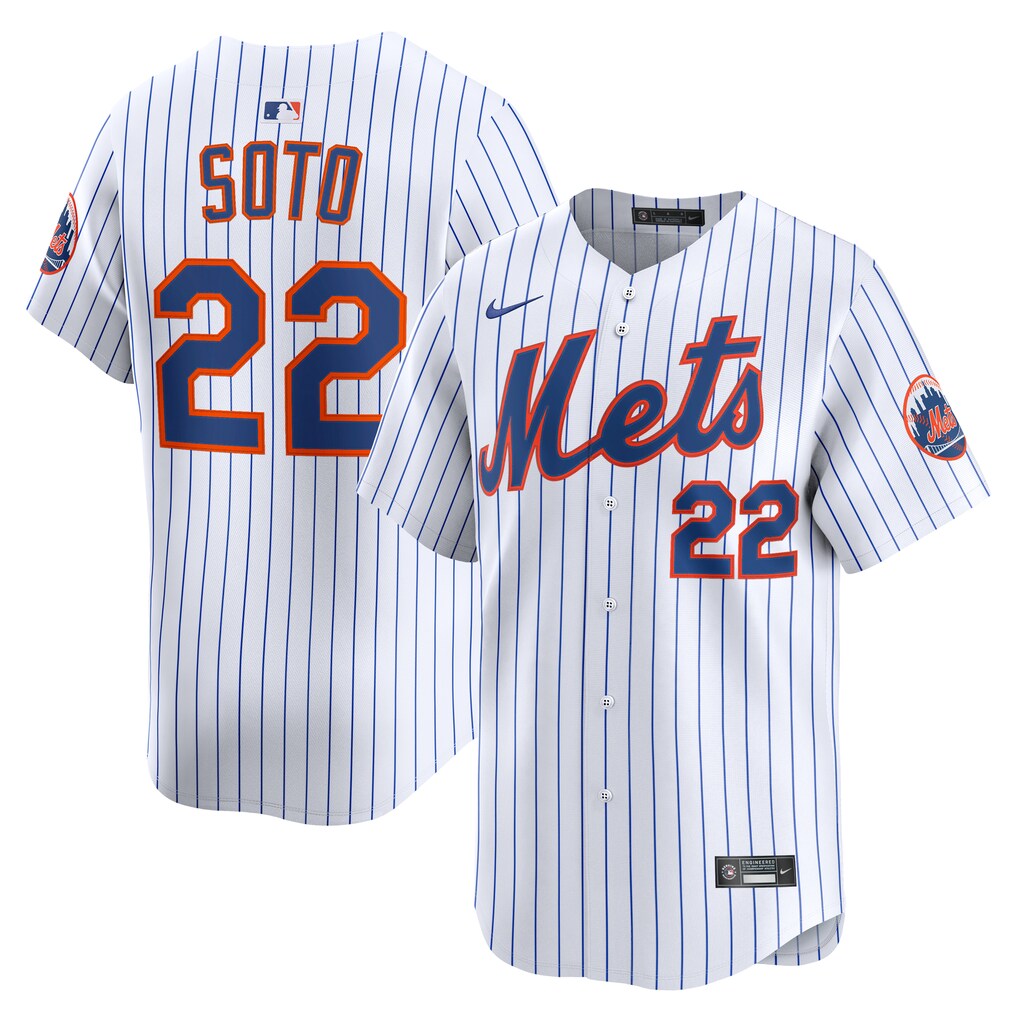 Men's New York Mets Juan Soto Nike White Home Limited Jersey - Jersey
