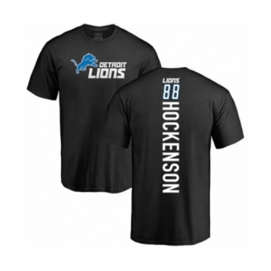 Football Detroit Lions #88 T.J. Hockenson Black Backer T-Shirt - Jersey