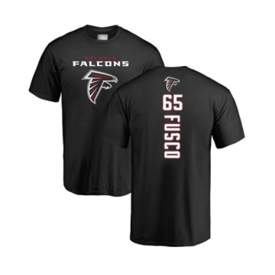 Football Atlanta Falcons #65 Brandon Fusco Black Backer T-Shirt - Jersey