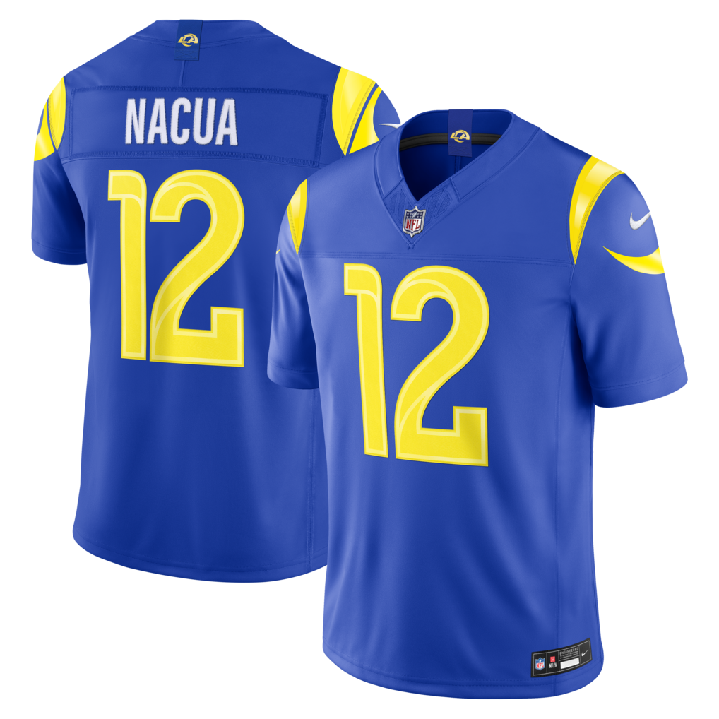 Men's Los Angeles Rams Puka Nacua Nike Royal Vapor F.U.S.E. Sewn Down Limited Jersey - Jersey