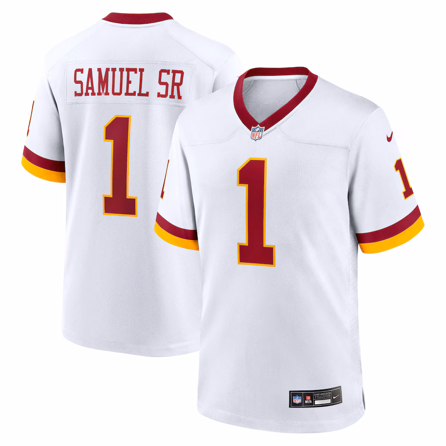 Men's Washington Commanders Deebo Samuel Sr Nike White Game Super Bowl Era Jersey - Jersey