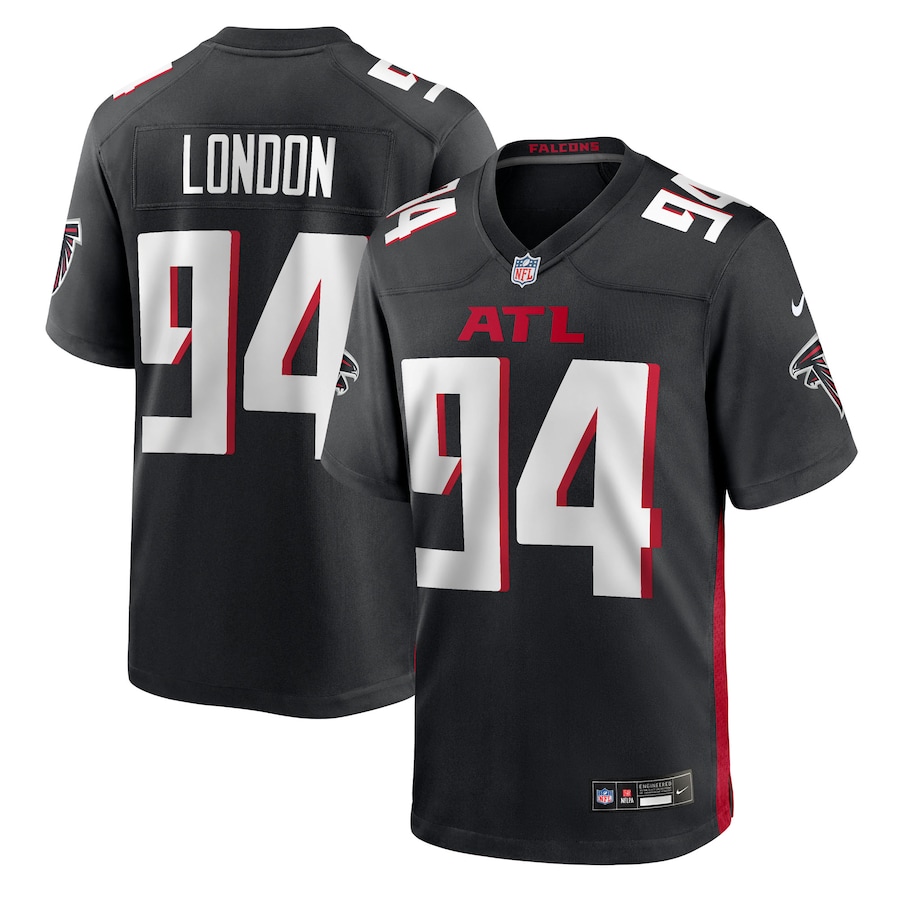 Men's Atlanta Falcons LaCale London Nike Black Team Game Jersey - Jersey