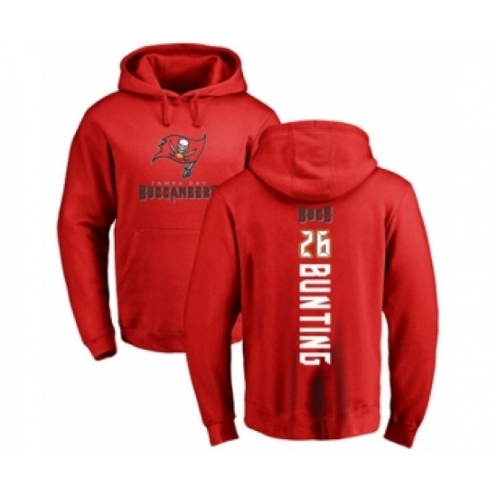 Football Tampa Bay Buccaneers #26 Sean Bunting Red Backer Pullover Hoodie - Jersey