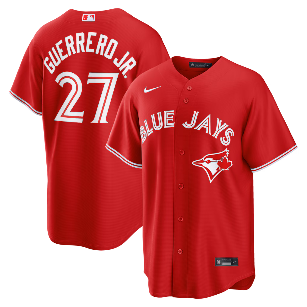 Men's Toronto Blue Jays Vladimir Guerrero Jr. Nike Red Canada Day Replica Jersey - Jersey