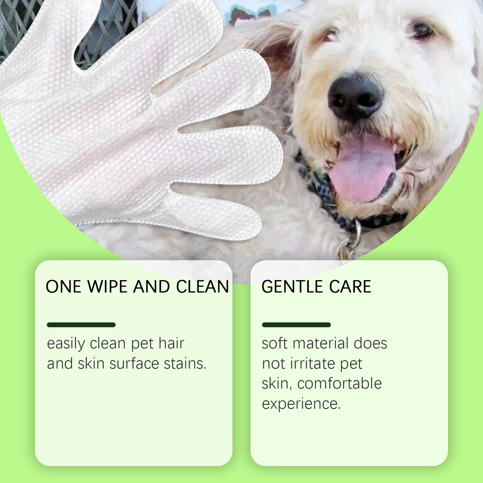 Yegbong No-Rinse Pet Cleaning Gloves