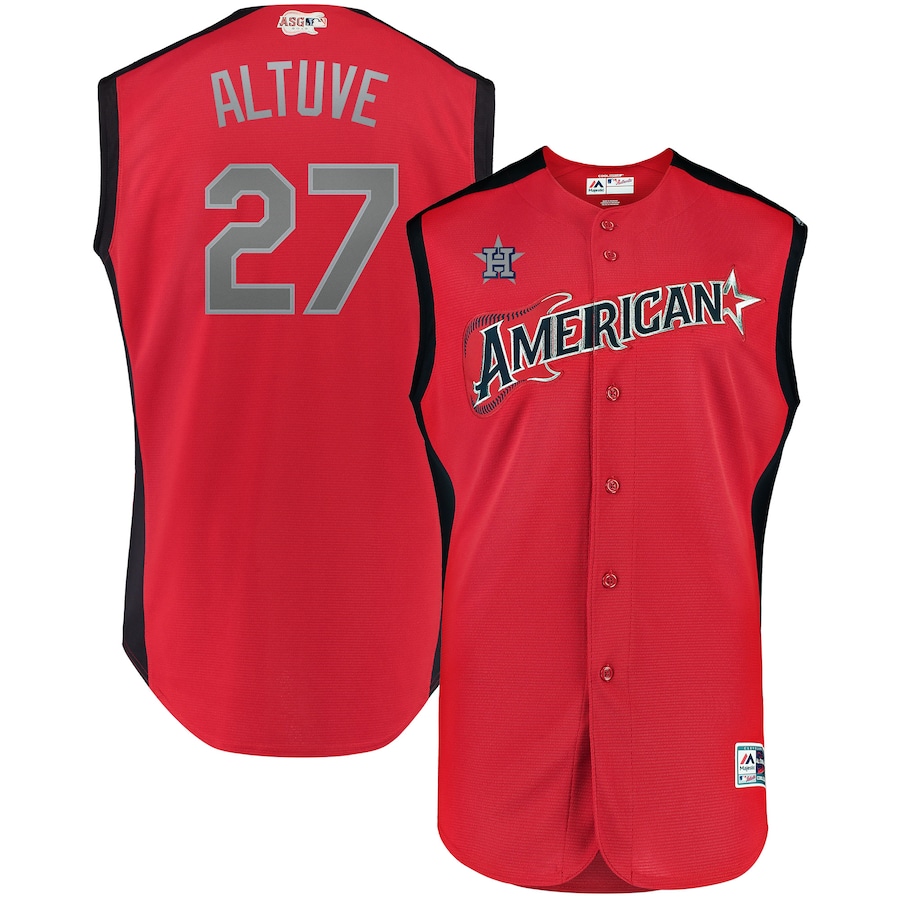 Youth American League Jose Altuve Majestic Red 2019 MLB All-Star Game Player Jersey - Jersey