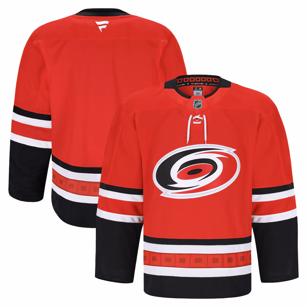 Men's Carolina Hurricanes Fanatics Red Alternate Authentic Pro Jersey - Jersey