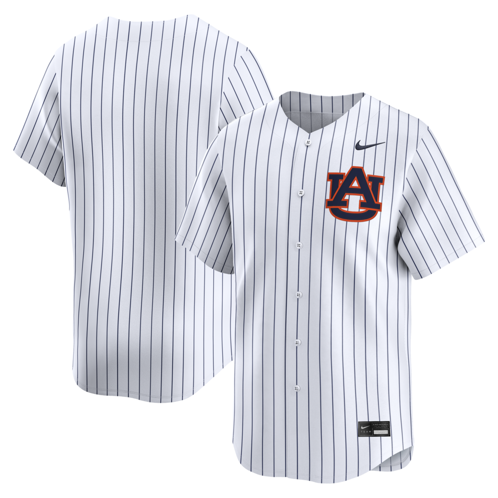 Men's Nike White Auburn Tigers Alternate Limited Baseball Jersey - Jersey