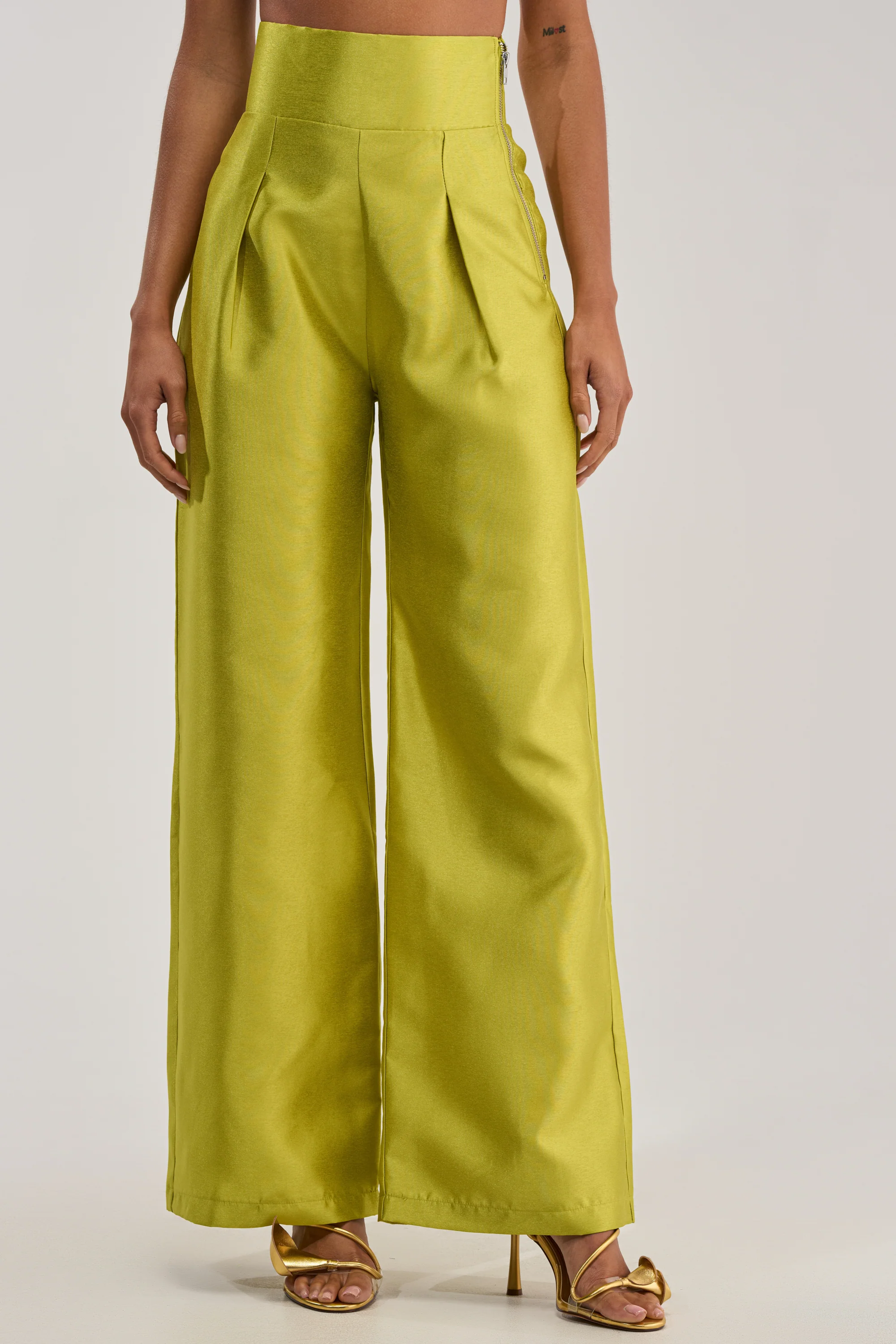 BY MY SIDE TROUSER IN CHARTREUSE - Akira Wear