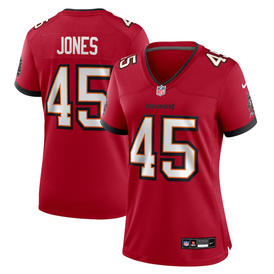Women's Tampa Bay Buccaneers Deion Jones Nike Red Team Game Jersey - Jersey