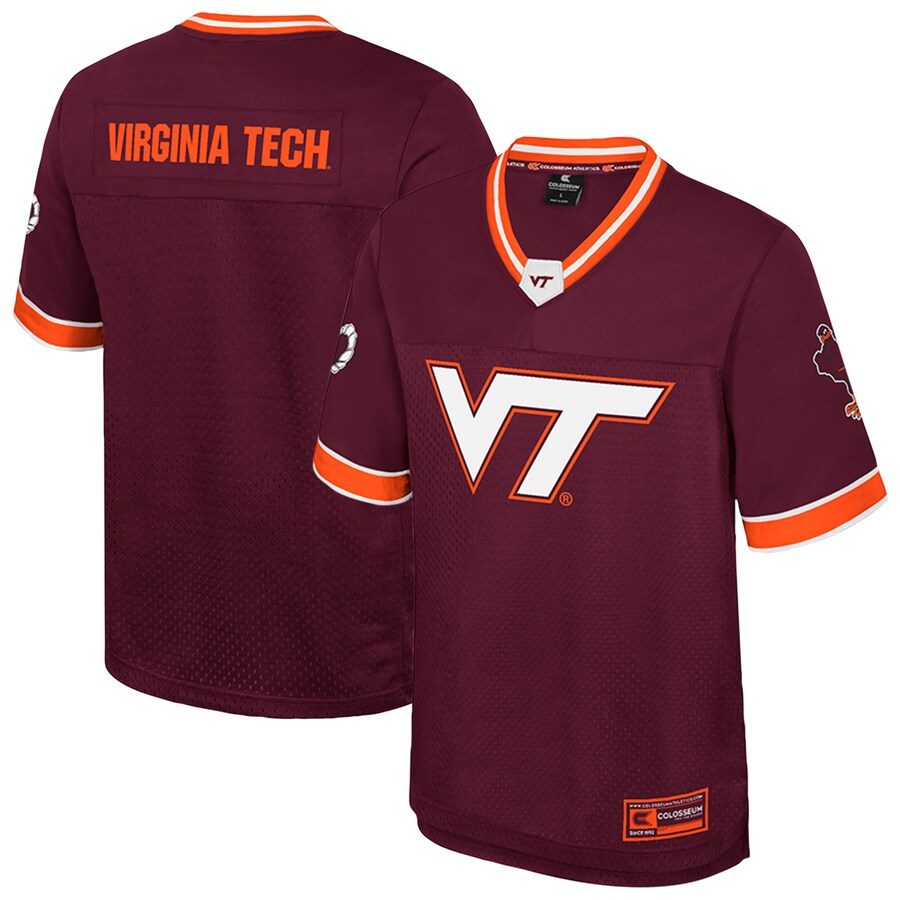 Men's Colosseum  Maroon Virginia Tech Hokies Nothing But The Hits Football Jersey - Jersey