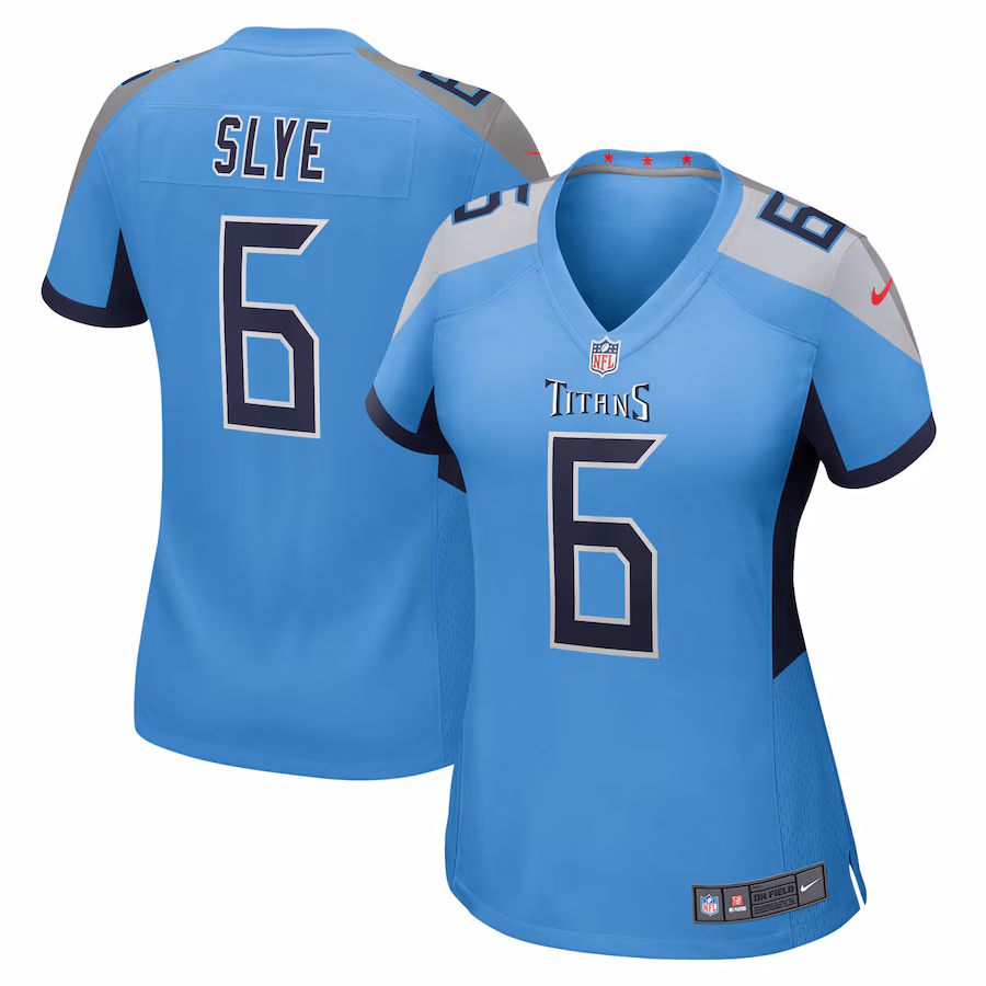 Women's Tennessee Titans Joey Slye Nike Light Blue Team Game Jersey - Jersey