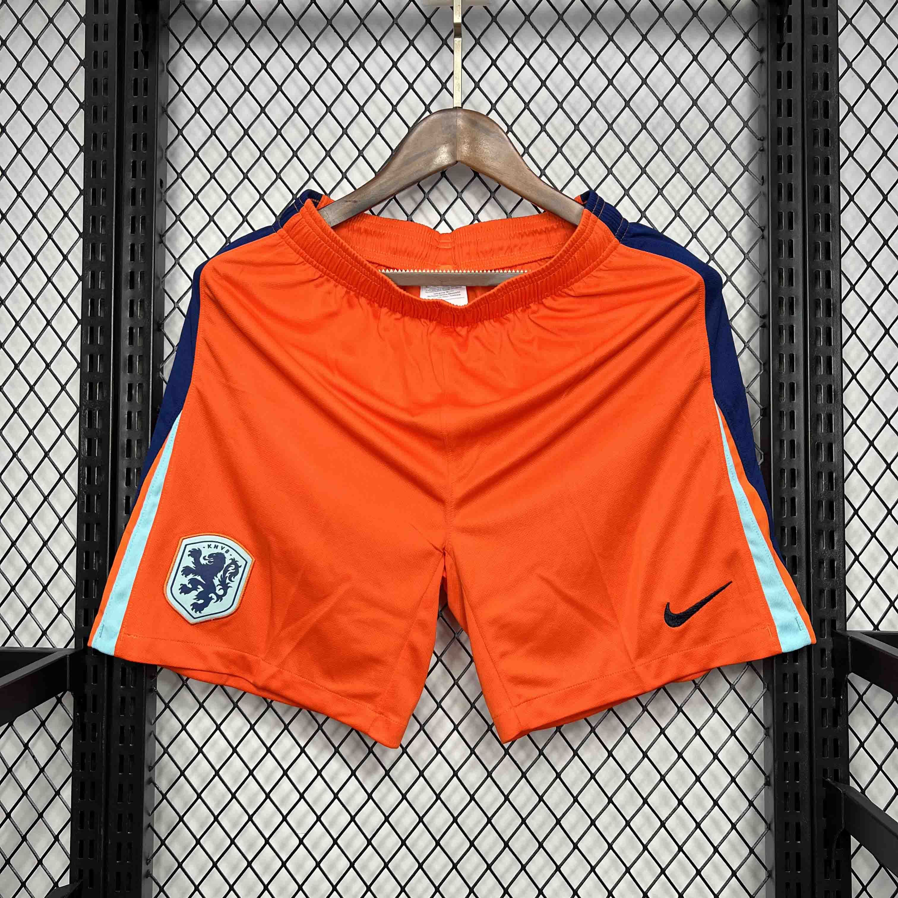 Netherlands Soccer Jersey Home Custom Shorts EURO 2024 - Jersey