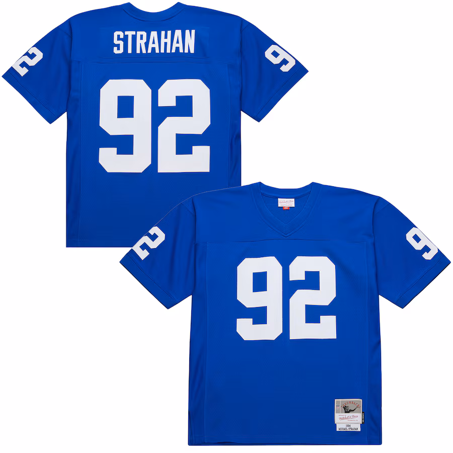Men's New York Giants Michael Strahan Mitchell & Ness Royal 1994 Legacy Replica Jersey - Jersey