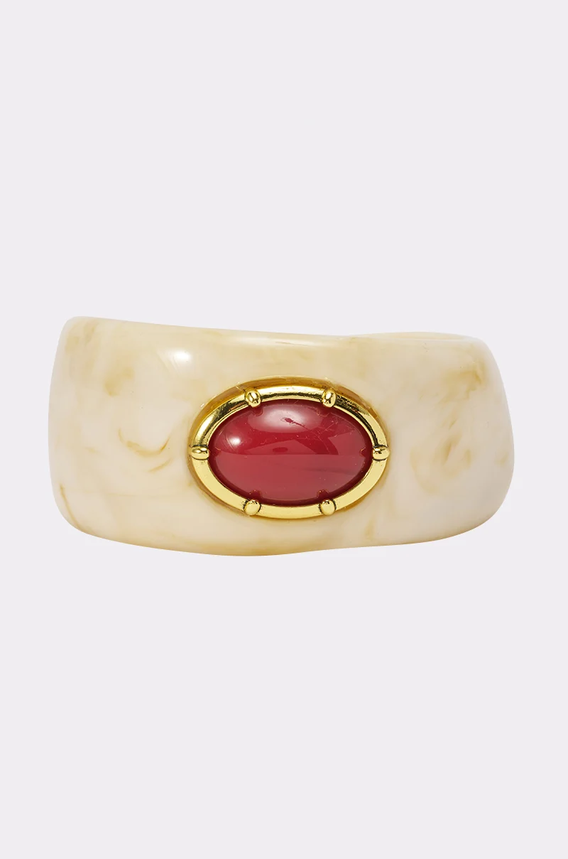 EYE FOR STYLE BANGLE IN IVORY - Akira Wear