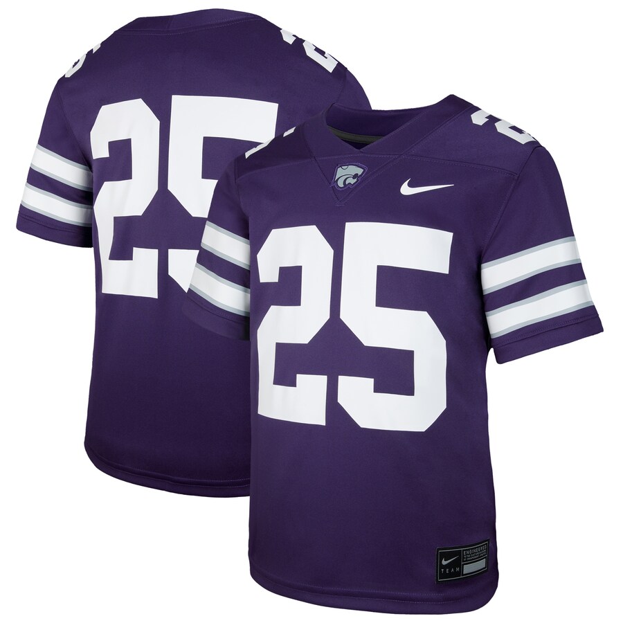 Youth Nike #25 Purple Kansas State Wildcats Untouchable Replica Game Jersey - Jersey