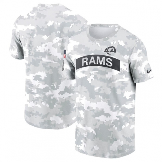 Men's Los Angeles Rams 2024 Arctic Camo Salute To Service Performance T-Shirt - Jersey