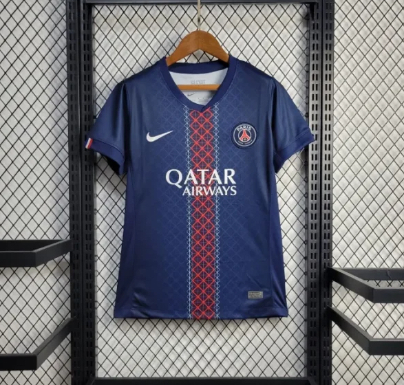 PSG Soccer Jersey Home Women's Custom Shirt 2025/26 - Jersey