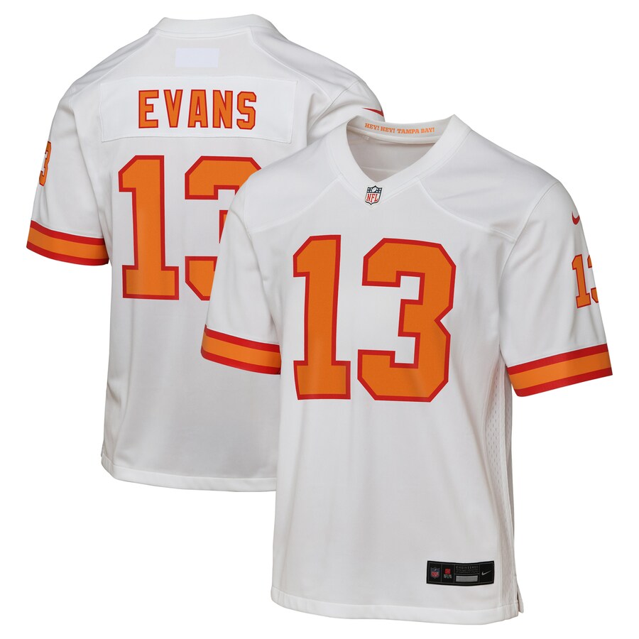 Youth '76 Tampa Bay Buccaneers Mike Evans White Game Jersey - Jersey