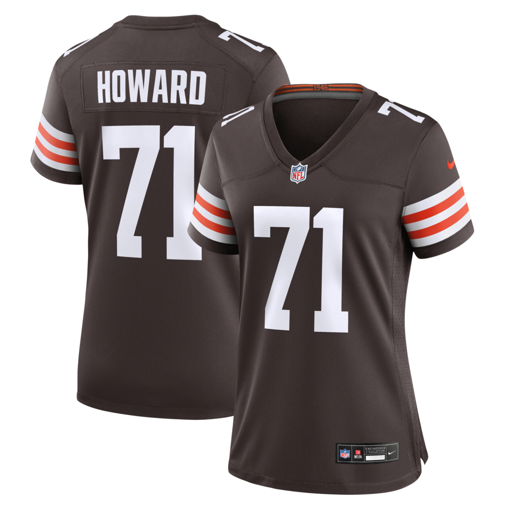 Women's Cleveland Browns Tytus Howard Nike Brown Team Game Jersey - Jersey