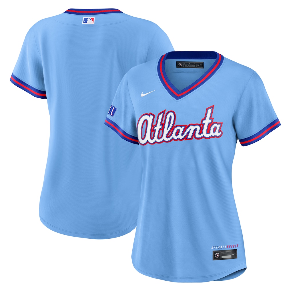 Women's Atlanta Braves Nike Powder Blue 2026 City Connect Stadium Jersey - Jersey