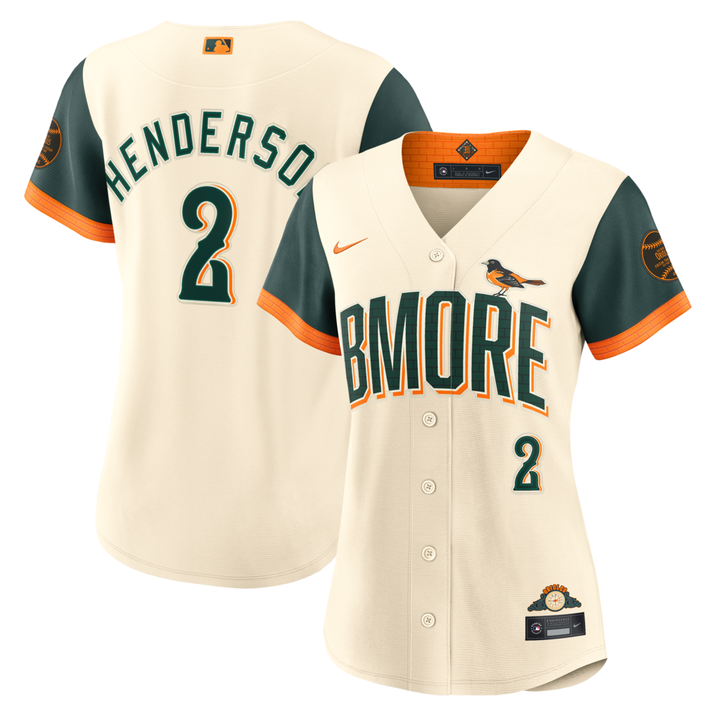 Women's Baltimore Orioles Gunnar Henderson Nike Cream 2026 City Connect Stadium Jersey - Jersey