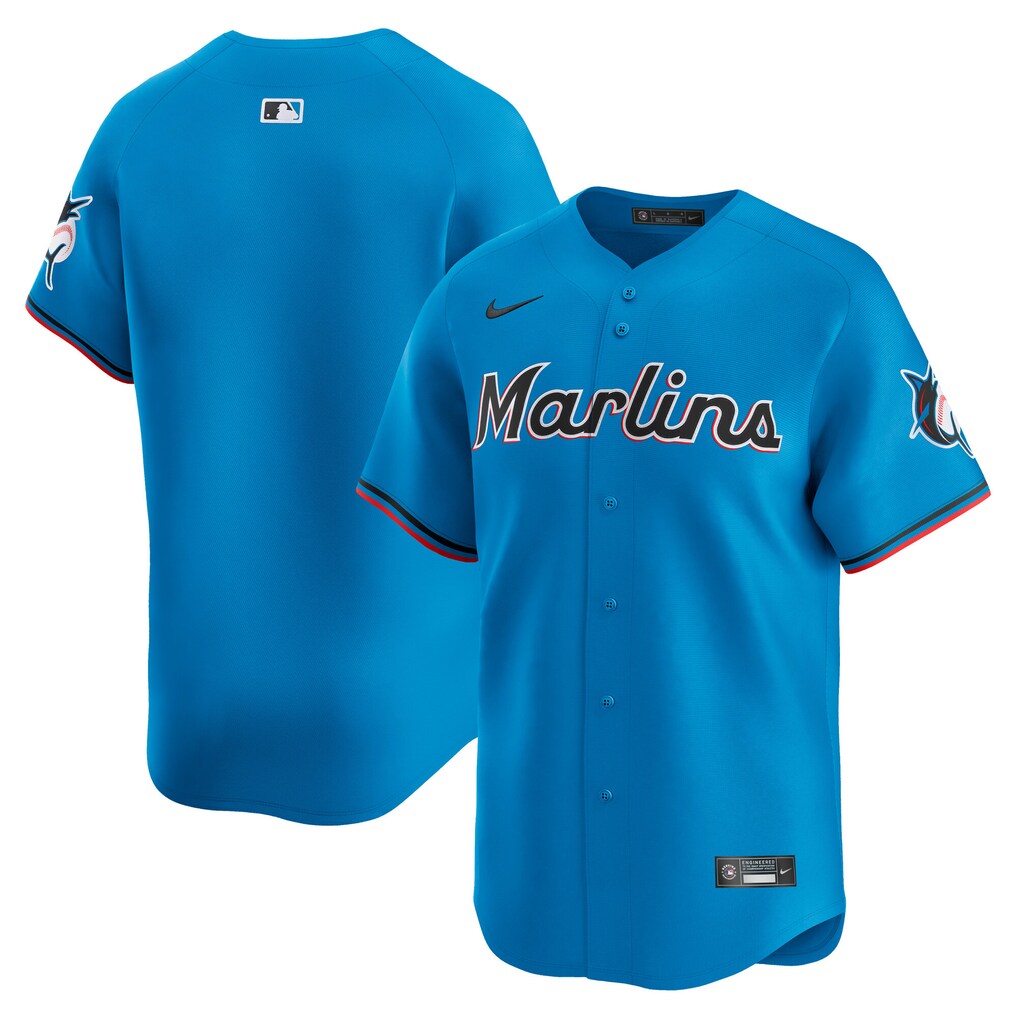 Men's Miami Marlins Nike Blue Limited Jersey - Jersey