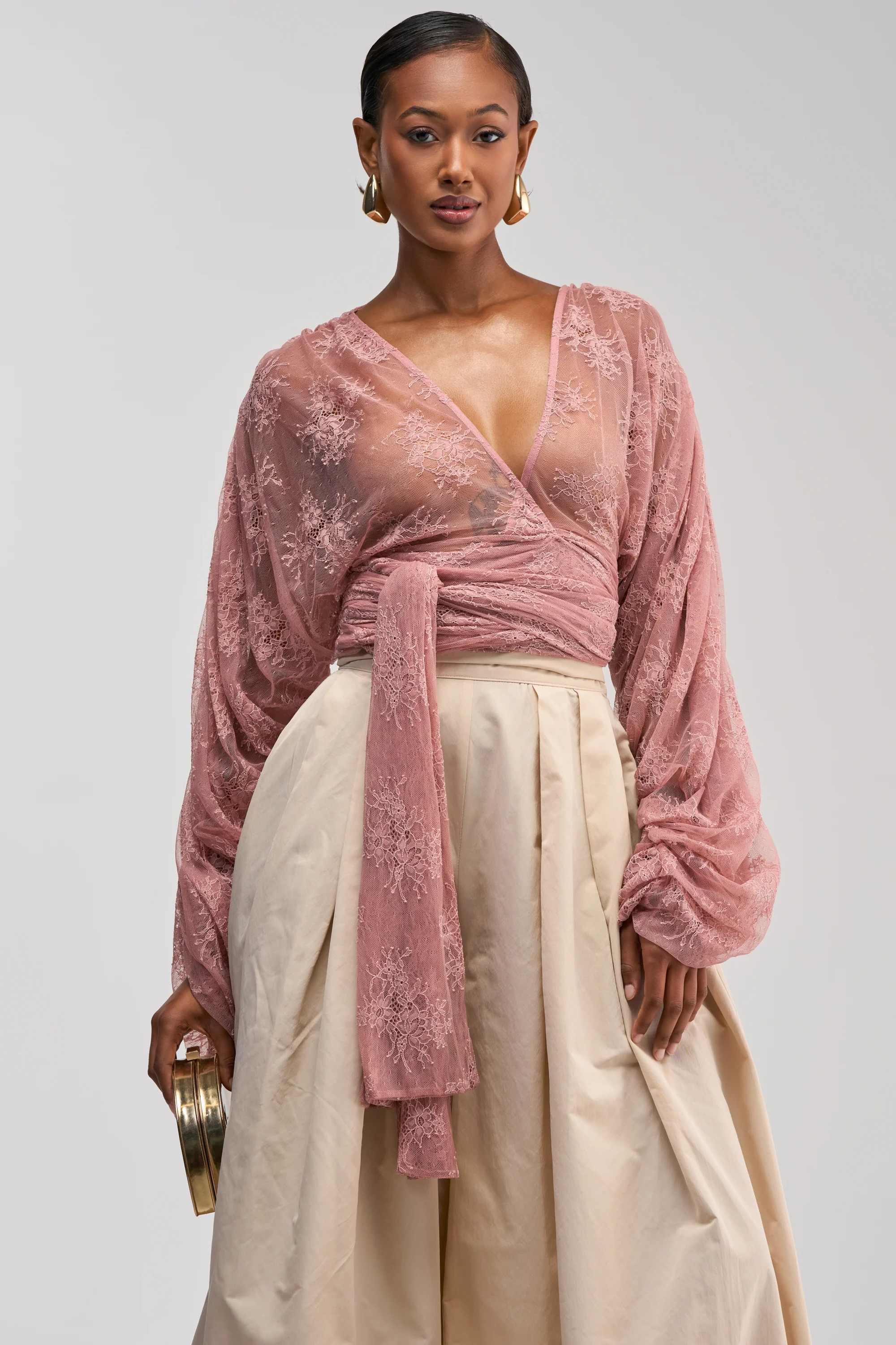 LOCKED IN LOVE LACE BLOUSE - Akira Wear