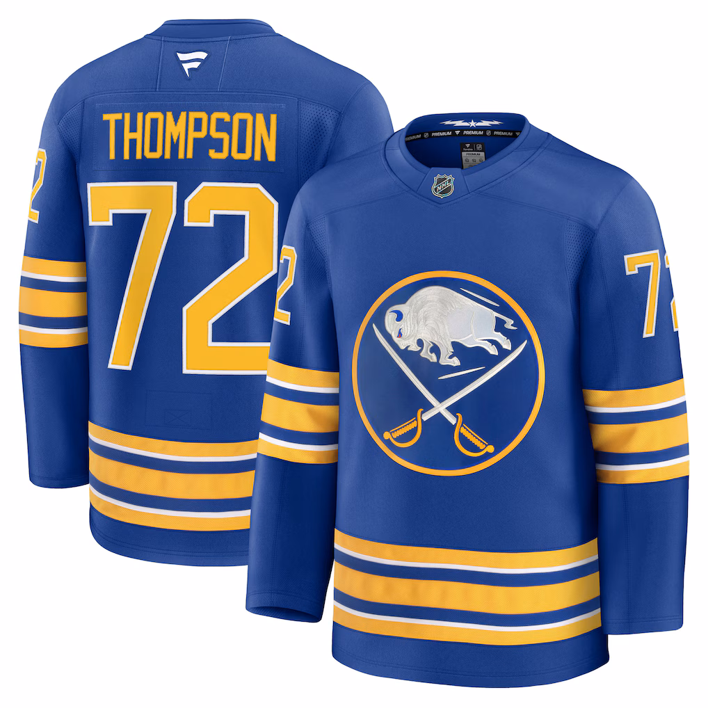 Men's Buffalo Sabres Tage Thompson Fanatics Royal Home Premium Jersey - Jersey