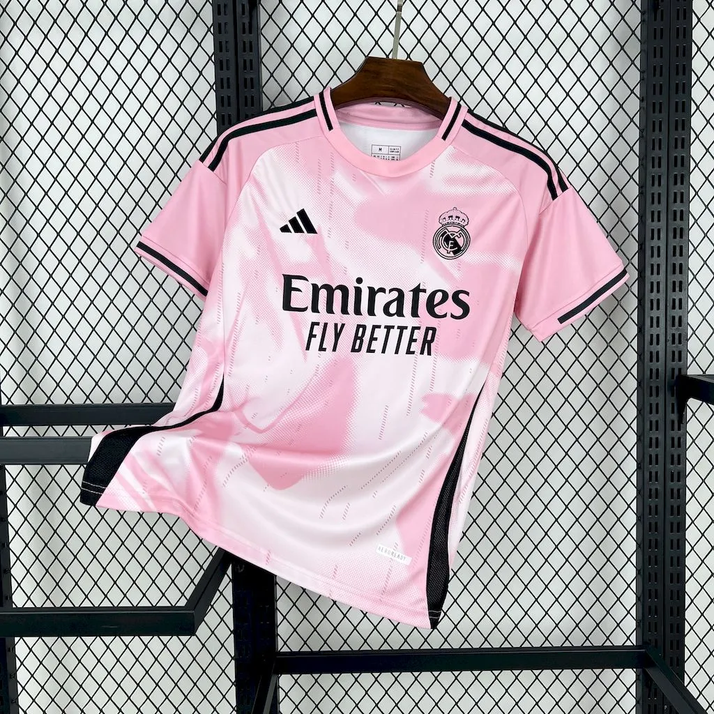 Real Madrid Soccer Jersey Pink Special Edition Custom Shirt 2024/25 - Jersey