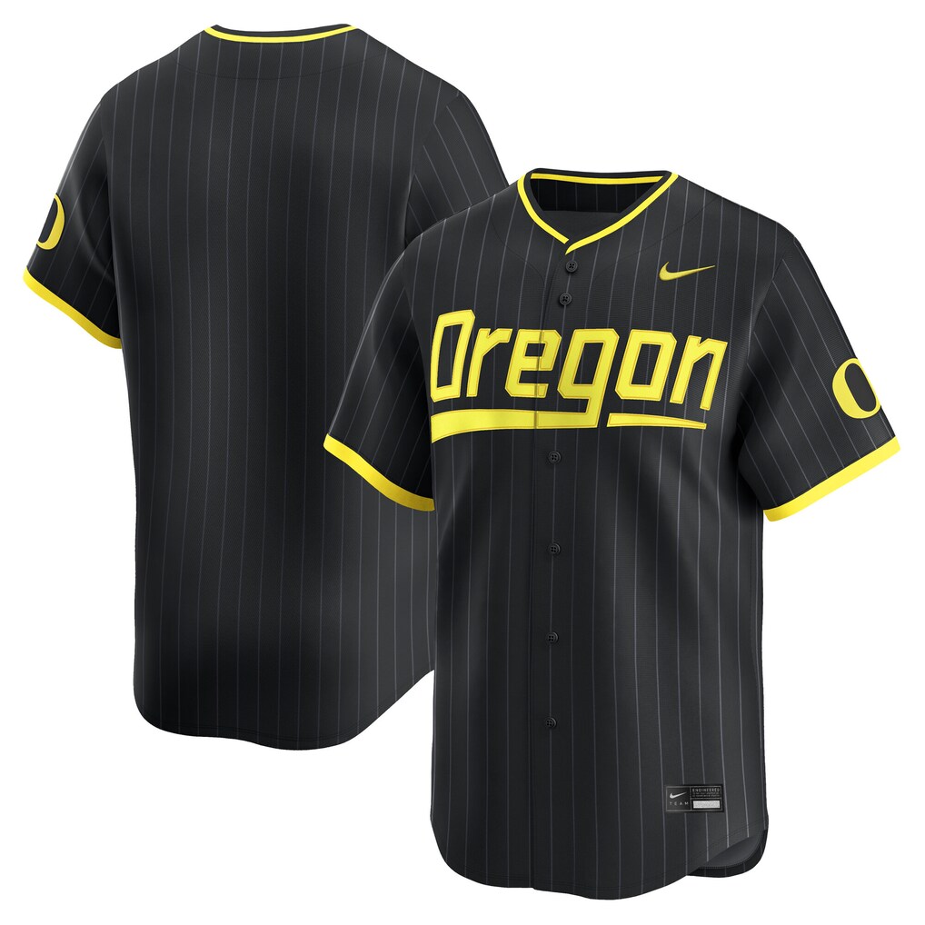 Men's Nike Black Oregon Ducks Baseball Limited Jersey - Jersey