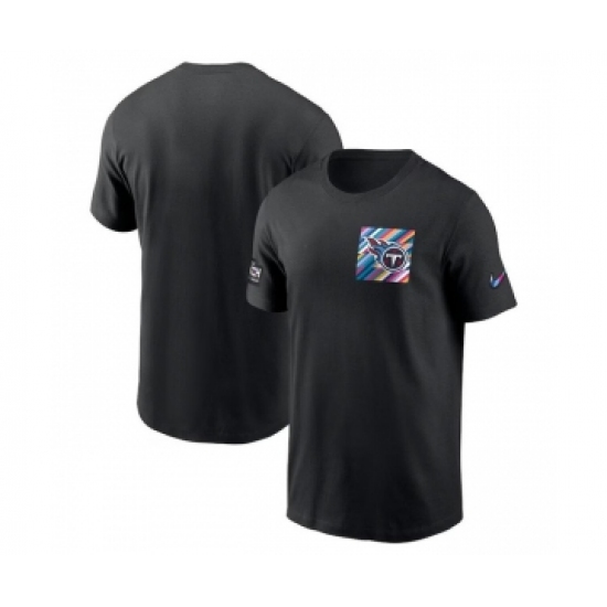 Men's Tennessee Titans Black 2023 Crucial Catch Sideline Tri-Blend T-Shirt - Jersey