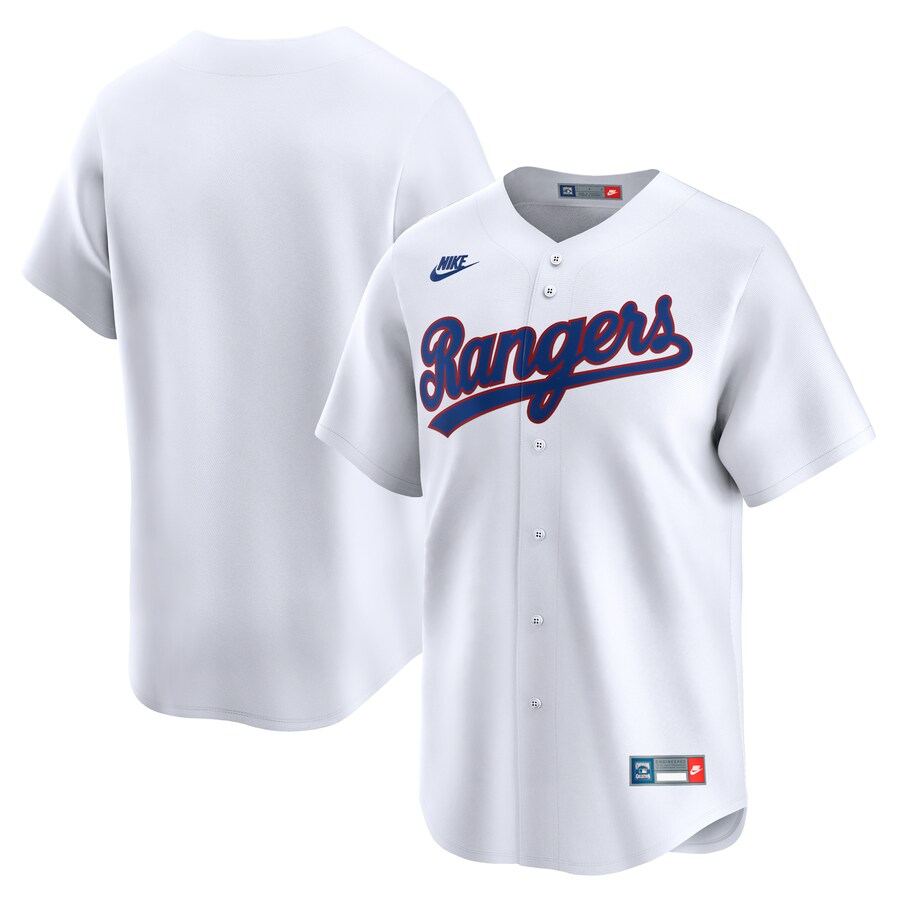 Men's Texas Rangers Nike White Cooperstown Collection Limited Jersey - Jersey