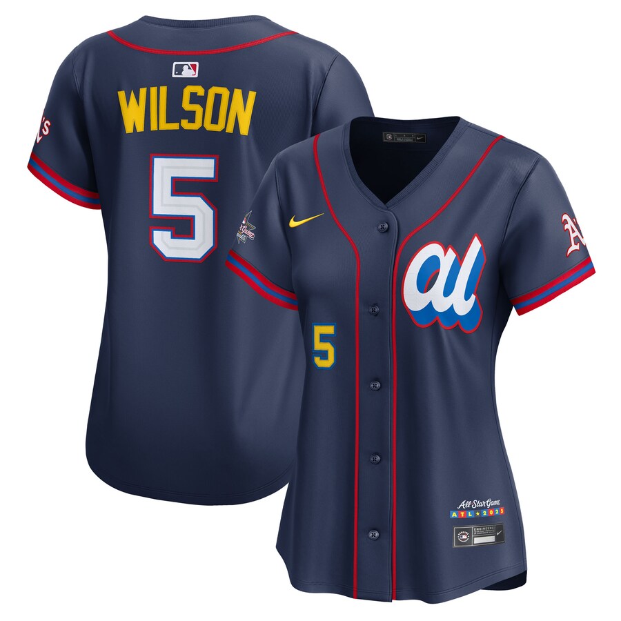 Women's American League Jacob Wilson Nike Navy 2025 All-Star Edition Limited Player Jersey - Jersey