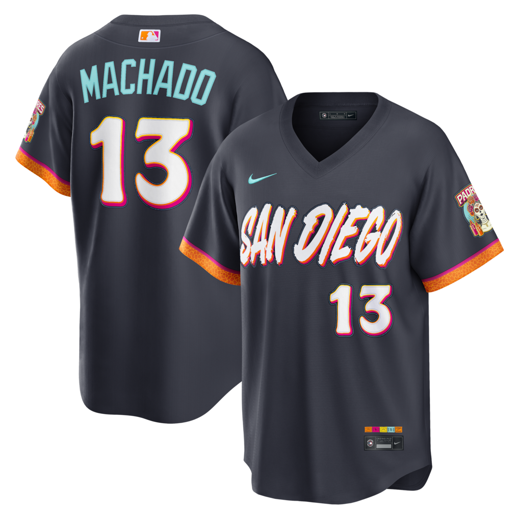 Men's San Diego Padres Manny Machado Nike Obsidian 2026 City Connect Stadium Jersey - Jersey
