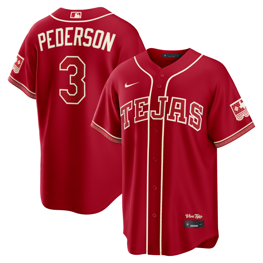 Men's Texas Rangers Joc Pederson Nike Red 2026 City Connect Stadium Jersey - Jersey