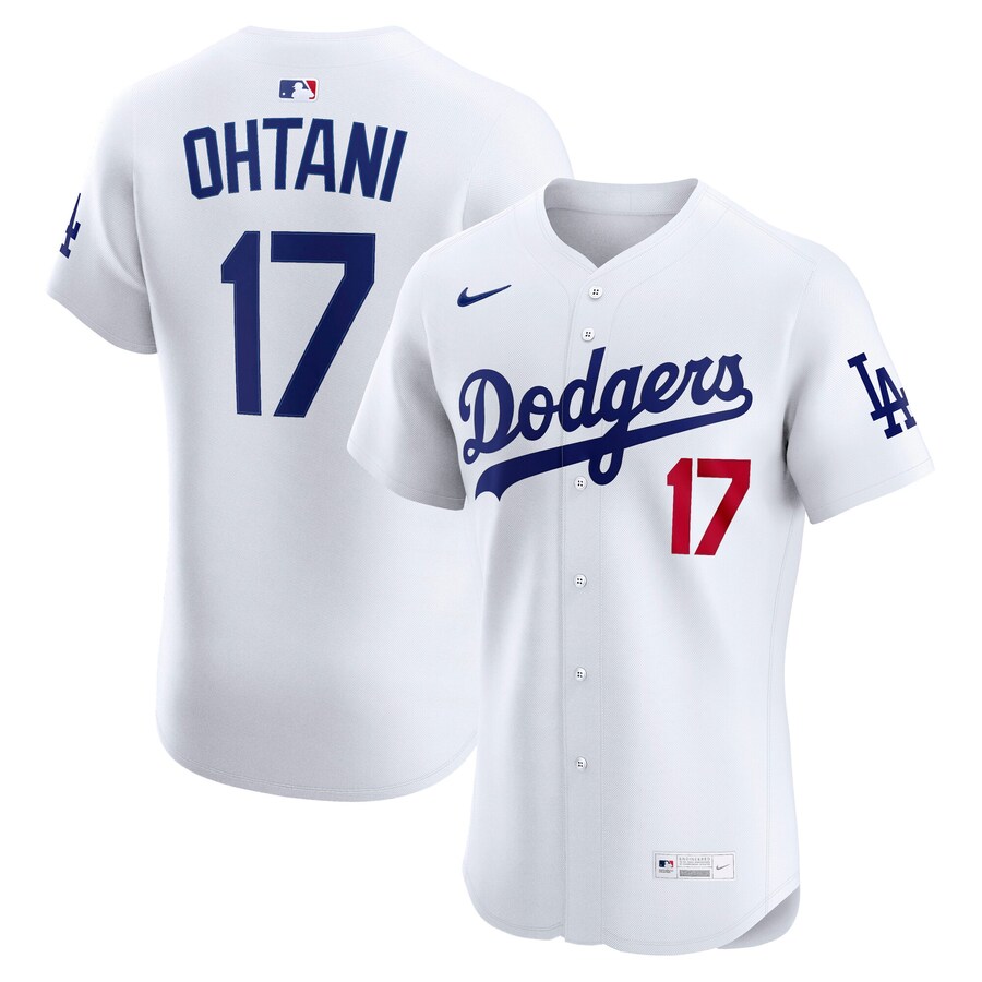 Men's Los Angeles Dodgers Shohei Ohtani Nike White Home Elite Jersey - Jersey