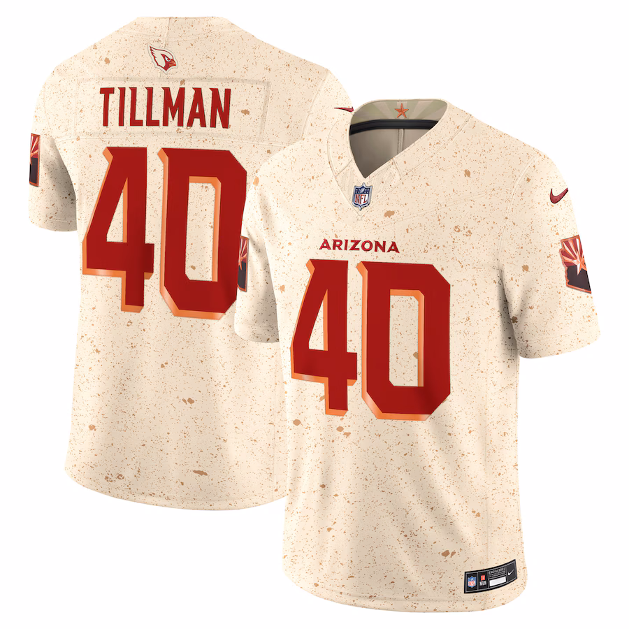 Men's Arizona Cardinals Pat Tillman Nike Natural 2025 Rivalries Collection Retired Player Limited Jersey - Jersey