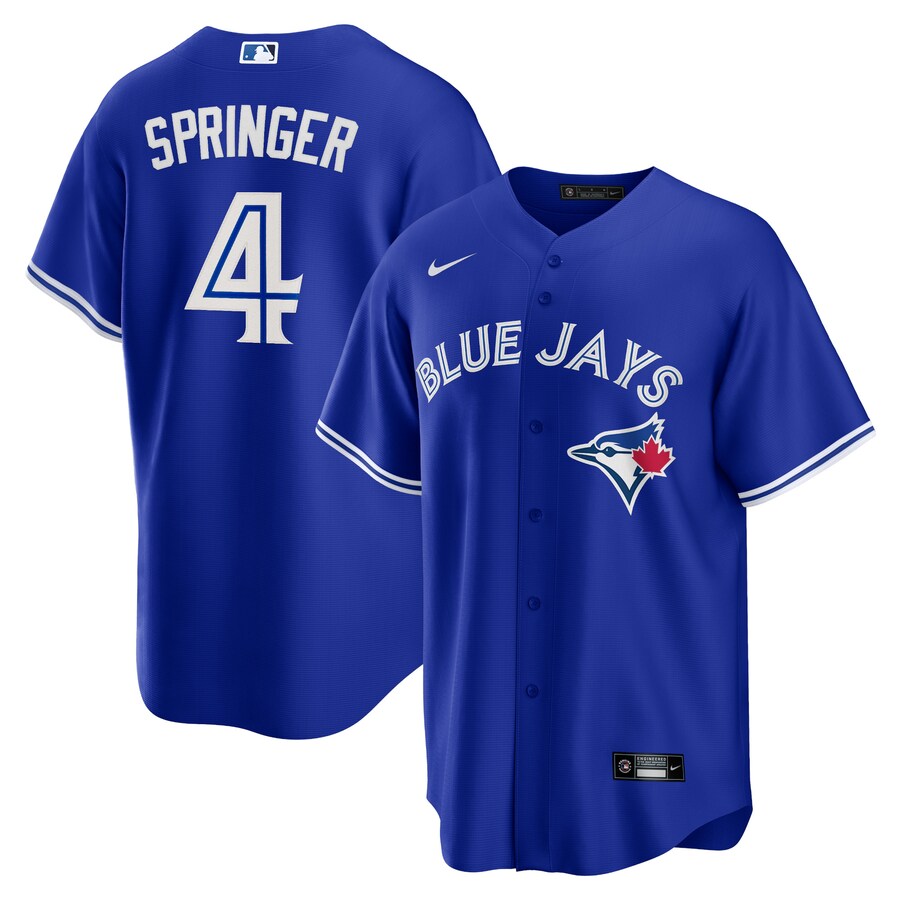 Men's Toronto Blue Jays George Springer Nike Rush Blue Alternate 2 Replica Jersey - Jersey