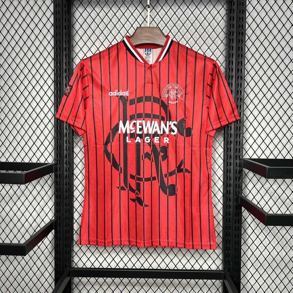 Rangers FC Retro Soccer Jersey Away Custom Shirt 1994-95 - Jersey