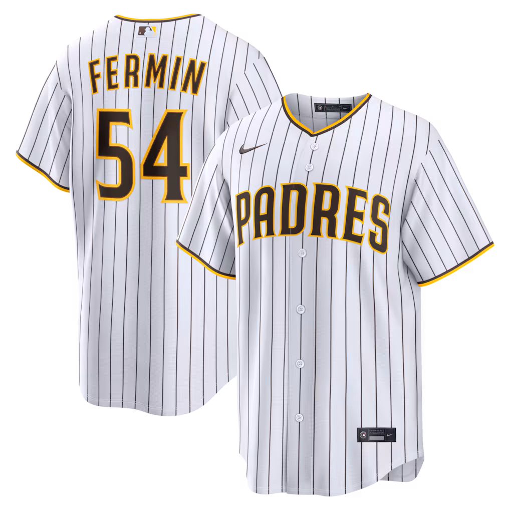 Men's San Diego Padres Freddy Fermin Nike White Home Replica Jersey - Jersey