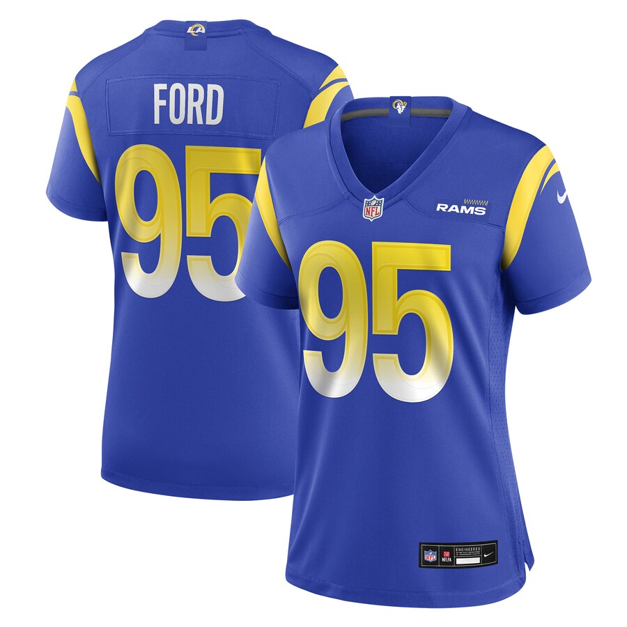 Women's Los Angeles Rams Poona Ford Nike Royal Team Game Jersey - Jersey