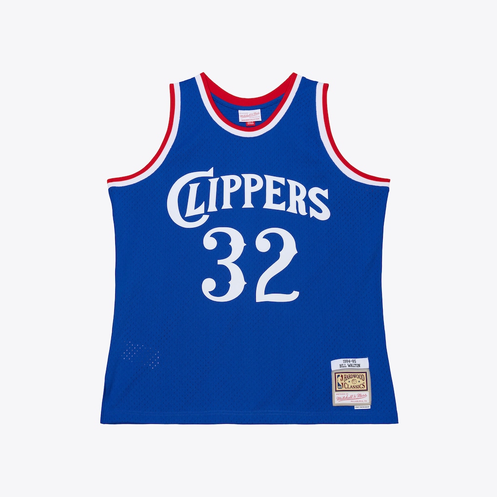 Men's LA Clippers Bill Walton Mitchell & Ness Royal 1984-85 Swingman Jersey - Jersey
